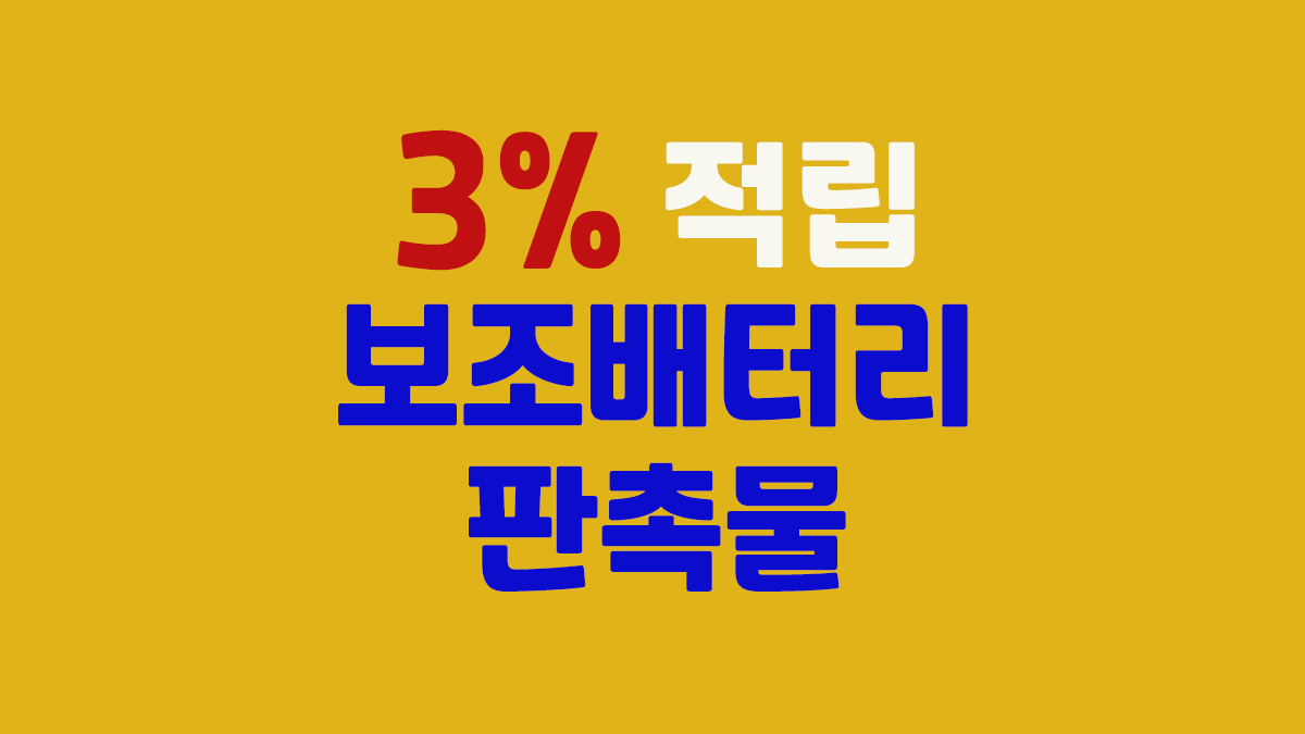 보조배터리 판촉물
