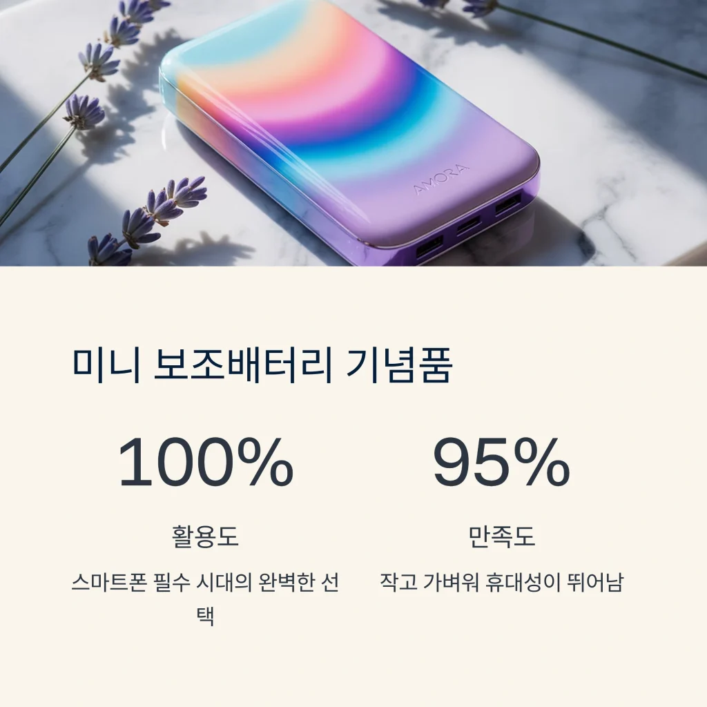 기념품 제작 보조배터리 답례품